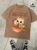 Guide To Good Ramen Print Washed TShirt For Men Summer Loose ONeck Tee Soft Cotton Clothing Unisex Fashion Short Sleeve
