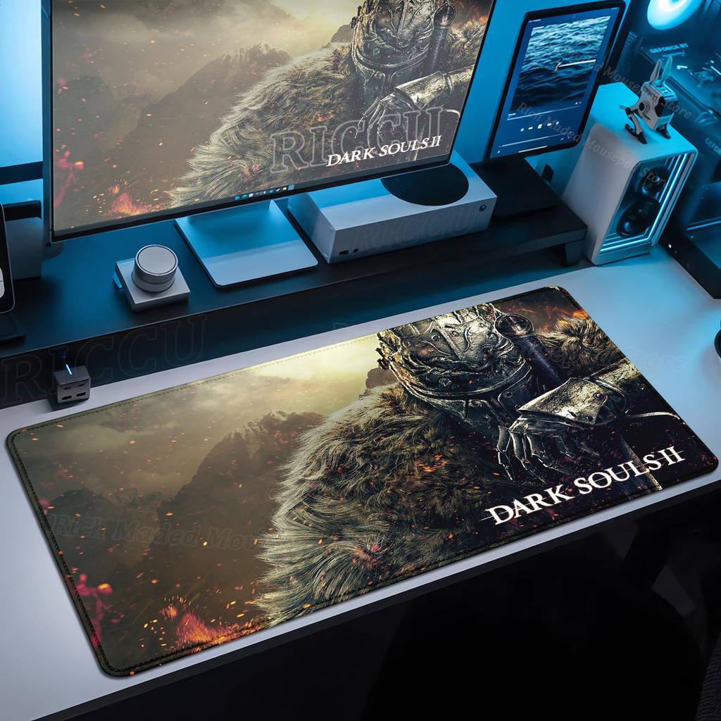 Game Xxl Mousepad Dark Souls Mouse Pad Computer Non-slip Desk Mat Large Table Gamer Mousemat Gaming Keyboard Extended Table Pad