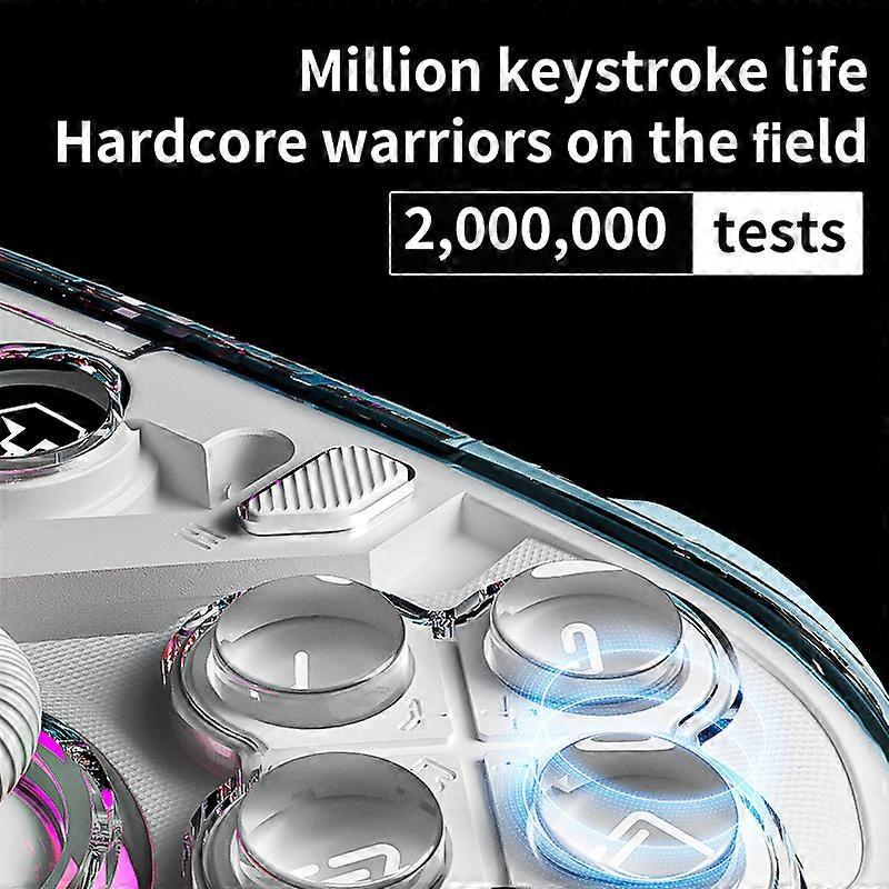 K10 Gaming Controller With Charging Dock RGB Wireless Gamepad Hall Effect Joystick Trigger For Nintend Switch/PC/Phone(Golden)