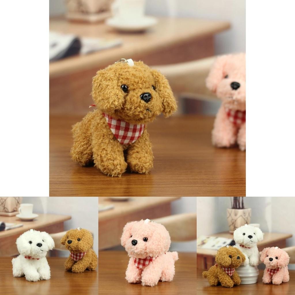 Soft Fluffy Teddy Dog Plush Toy Keychain Perfect For Backpacks And Gifts