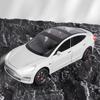 Tesla Model 3 1:24 Scale Diecast Metal Alloy Pull-Back Car Model - White
