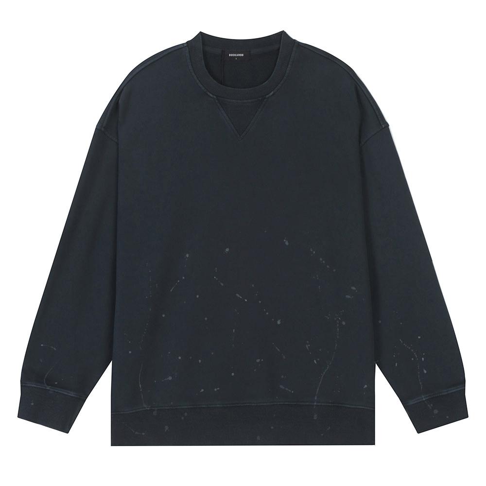 BUCKAROO Oversized Painting Vintage Sweatshirt Black