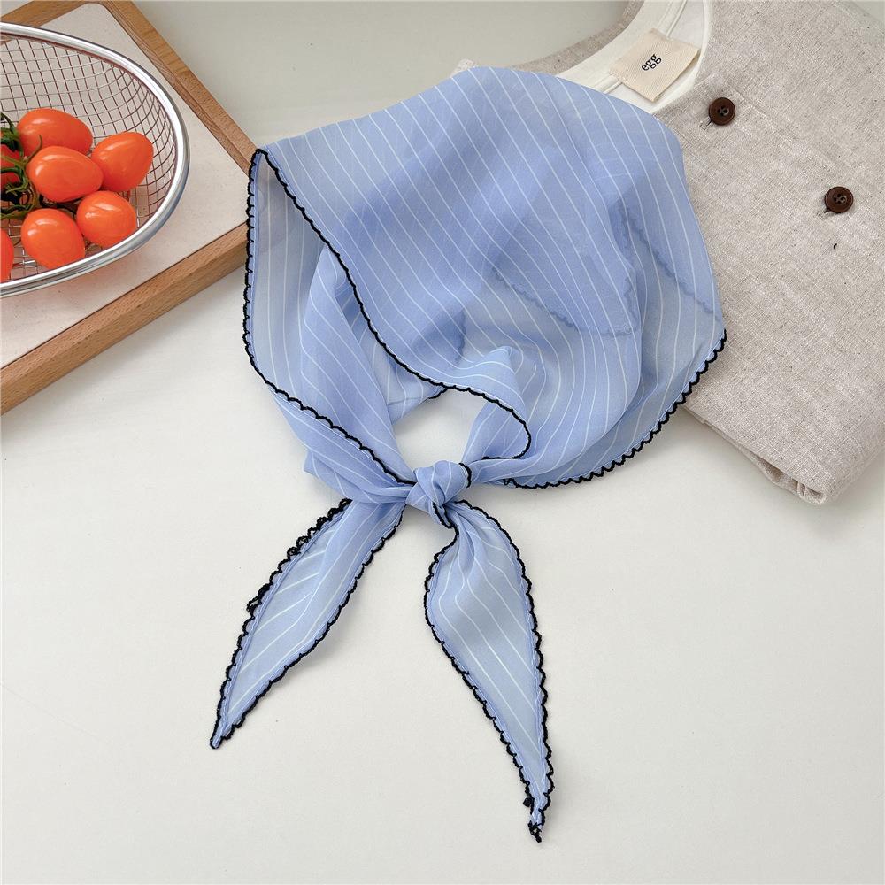 Summer Retro Triangle Headscarf Korean Polka Dot Scarf Kawaii Triangle Scarf Spring Shawl Women's Scarf White Handkerchief NEW