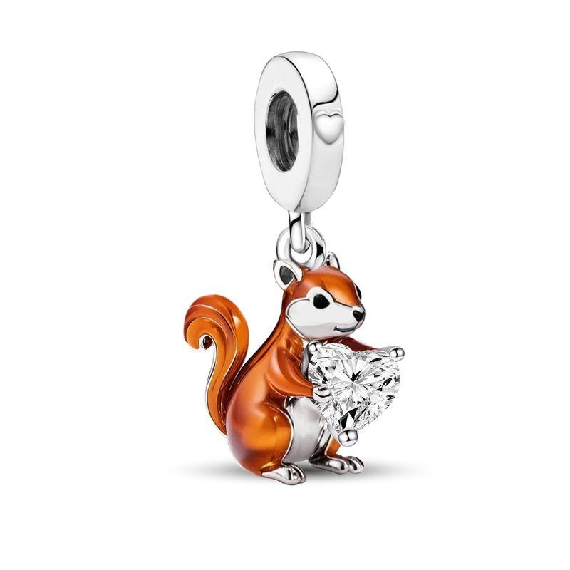 Copper Sausage Dog Unicorn Pumpkin Bear Animal Series Bead Fit Diy Bracelet Making Gift Of High Quality Jewelry