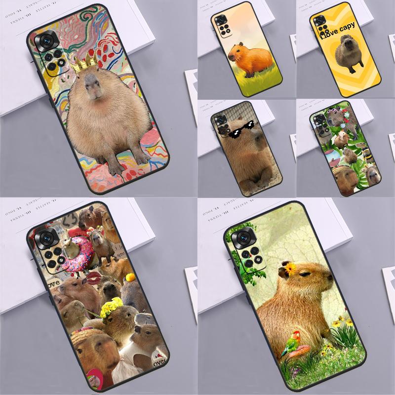Капибара милый Чехол Для Xiaomi Redmi Note 14 13 Pro 9 10 11 12 Pro 10S 11S 12S Redmi 14C 13C 10C 12C Чехол