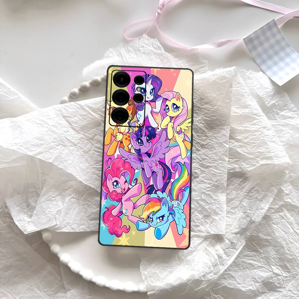 Чехол для телефона Мультяшный L-Littles P-Ponys для Samsung S 24 Fe 25 Ultra Plus 20 Lite 21 30 22 23 24 22 Ultra 5G Fundas