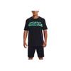 Under Armour Футболка UA Camo Chest Stripe Logo Crew Neck с круглым вырезом, мужская, черная 1370519-001