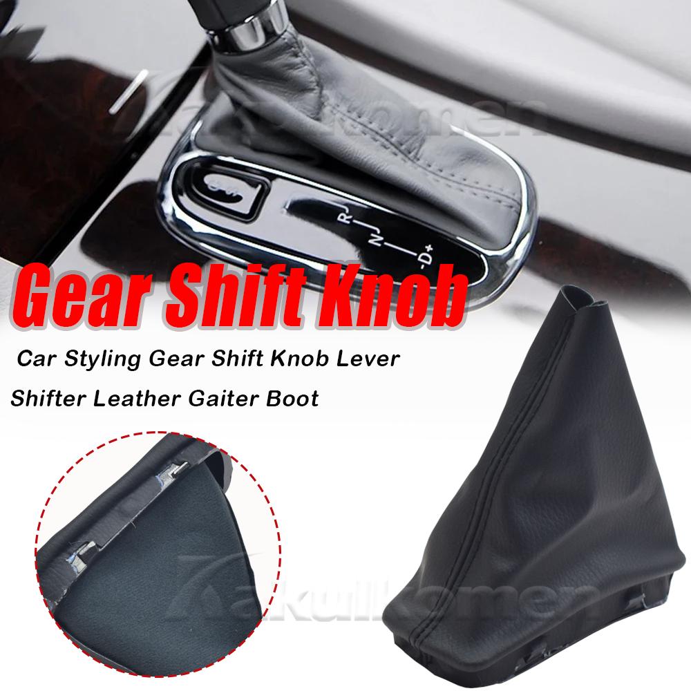 For Mercedes Benz C Class W203 W209 CLASSIC Car Gear Shift Knob Shifter Lever Stick Leather Dust Cover Gaiter Boot Cover