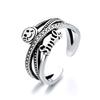 Korean Smiley Braided Multi-layered Ring for Women with Fashionable Temperament Open Index Finger Ring