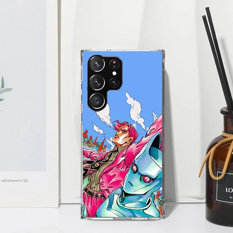 Чехол для телефона JoJo Кира Йошикаге Killer Queen для Samsung Galaxy S26 S25 Edge S24 FE S23 S22 Ultra S21 Plus S20 + Арт Fundas Задняя панель