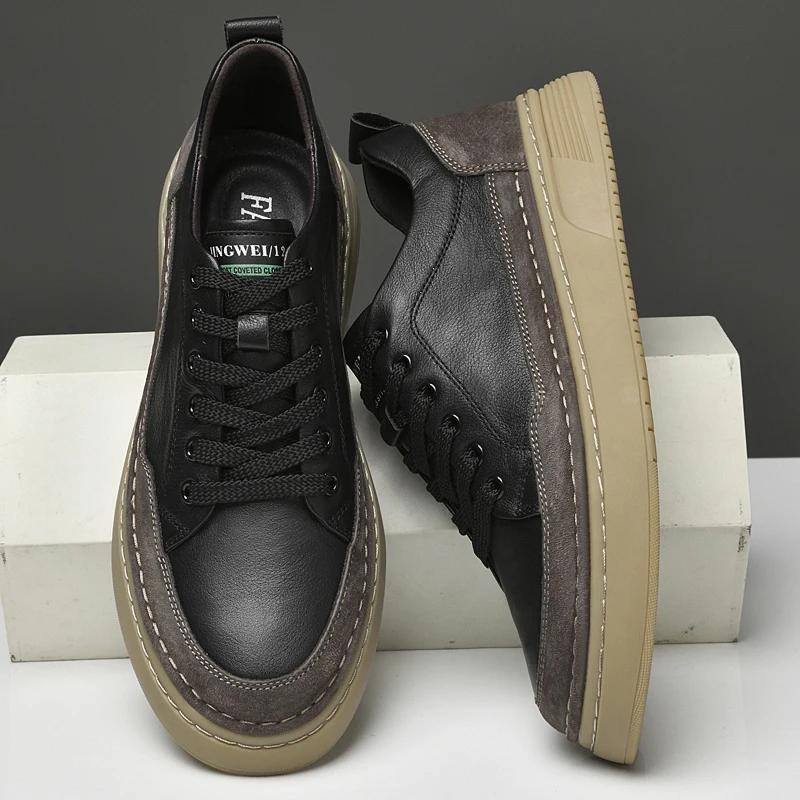 Кроссовки Homme Мужские повседневные туфли на шнуровке Прочные удобные туфли на плоской подошве Дышащие высококачественные вулканизированные туфли Легкие мужские белые туфли