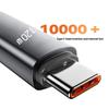 Быстрый кабель питания 120 Вт USB C на Type C Пружинная усиленная оплетка Дизайн против разрыва Подходит для зарядки мобильных устройств