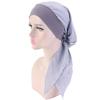 Fashion Personality Temperament Ladies Pirate Hat Pure Color Simulation Silk Scarf Hat Elastic Hair Band Braid Hat