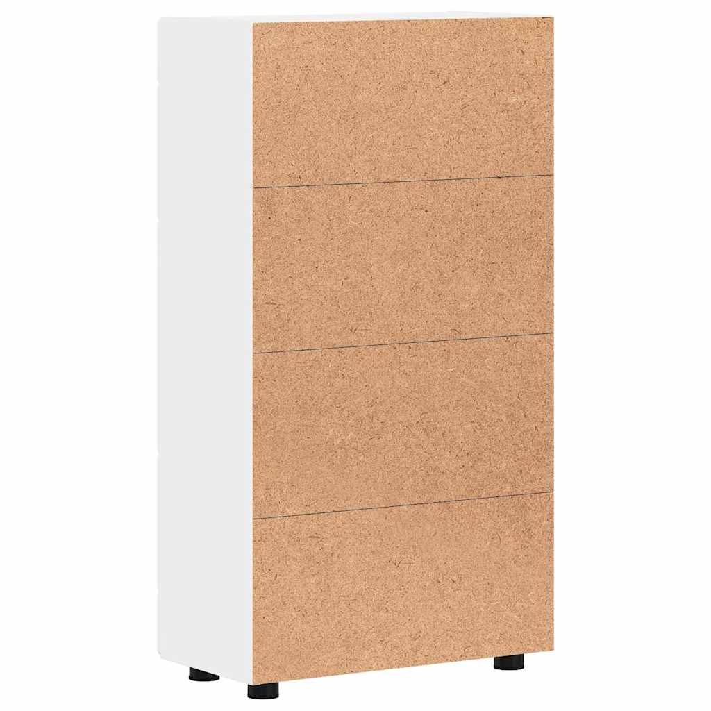 FLORIN Sideboard with Door White 55.5 x 29 x 100 cm Engineered Wood