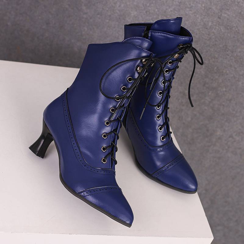 Krazing Pot Полиуретановые осенне-зимние туфли 47 размера 48 Ботинки Челси с острым носком на шнуровке сохраняющие тепло ботильоны