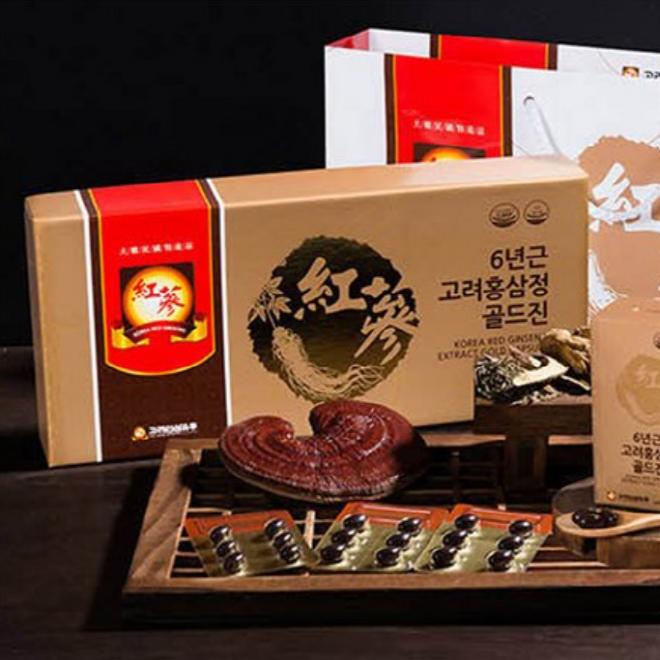 6-летний корейский экстракт красного женьшеня Gold Gin (120 капсул)