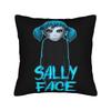 Sally Face Наволочка с принтом Полиэстер Чехол для подушки Подарок Маска Сала Фишера Ларри Джонсон Чехол для подушки из игры Домашний Квадратный