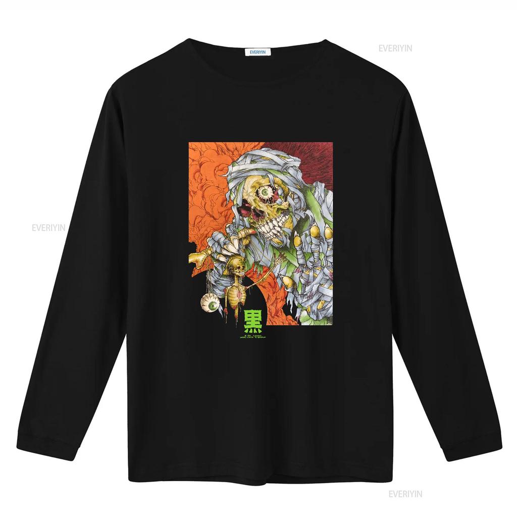 Pushead Vintage The Wave T Shirt vintage Washed Soft Versatile homme Stretched Unisex fashion Top For Everyday Wear streetwear