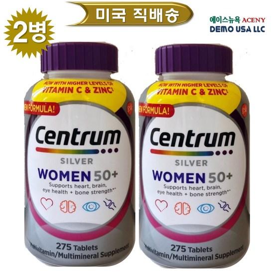 Centrum Silver for Women Женский мультивитамин 275 таблеток 1+1 набор, 275 таблеток, 2 шт., Корейская здоровая пища
