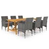 Day and Night - Day and Night Garden Dining Set 7 Pieces Gray