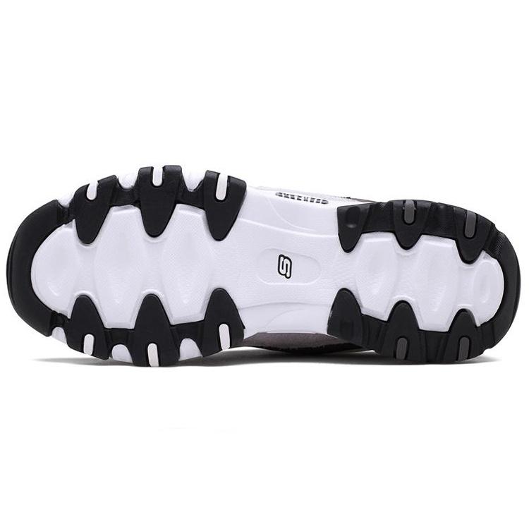 (WMNS) Skechers D'lites 2.0 'Black White Grey' Women's 99999693-WBGY