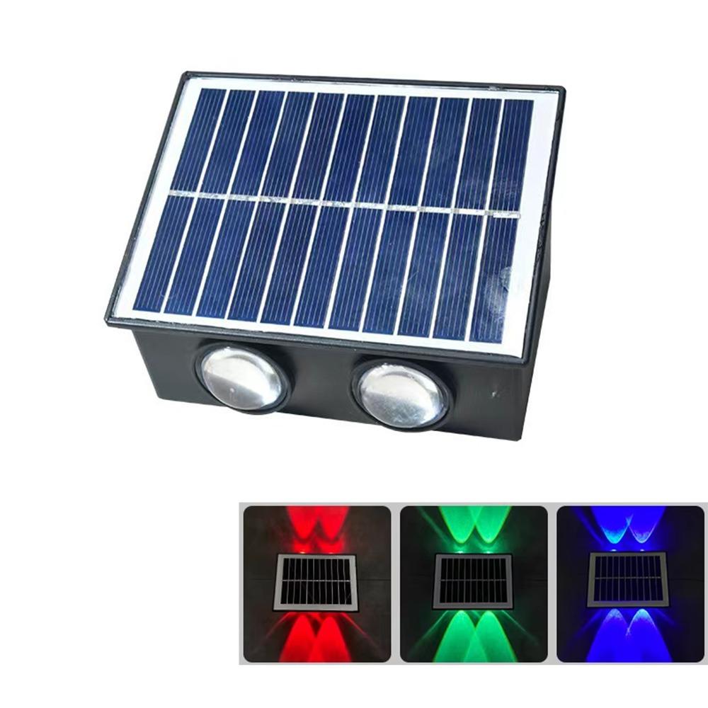 IP65 Waterproof 4/6/8 LED Solar Light Up and Down Fence Solar Lamp Modern Solar Wall Lamp Porch