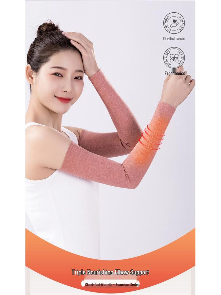 Mulberry Silk Elbow Support Sleeve for Men & Women - Thin, Long Sleeve Arm Protection for Spring/Summer