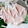 Mid-waist Panties Brushed Comfort Women's Underwear Triangle Soft Breathable Buttocks Bowknot Panty
