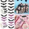 500 шт. Блестящие наклейки-летучие мыши для украшения Хэллоуинской вечеринки Клейкая этикетка для запечатывания конвертов, пригласительных открыток