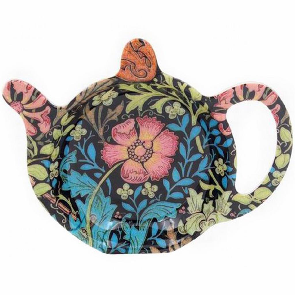 Les Trésors De Lily [R2687] - Multicolored Blue 'William Morris Collection' Bag Holder (Compton) - 12x9. 8 Cm