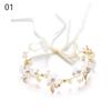 Украшения для волос Корона Жемчужина Лист Свадебная прическа Виноградная лоза Свадебные аксессуары для волос Невеста Кристалл Головной убор
