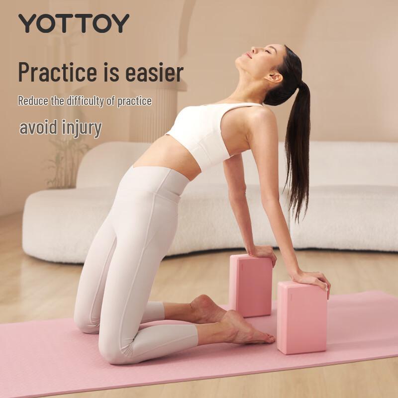 Блок для йоги и танцев Yottoy из ЭВА высокой плотности