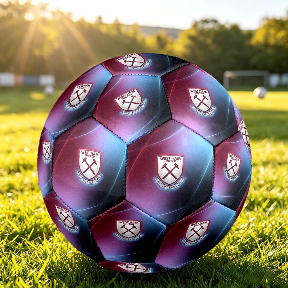 Футбольный мяч West Ham United, размер 5, с принтом, противоскользящий, для взрослых, футбольный мяч-сувенир для фанатов футбола