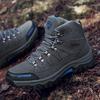Мужские походные ботинки Осень Комфорт Мода Нескользящая Толстая подошва Обувь для ходьбы Горы Лес Спорт Противоударные Ботинки для альпинизма