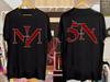 Футболка с принтом группы Nine Inch Nails 5IN, двусторонняя, размеры S-5XL, унисекс