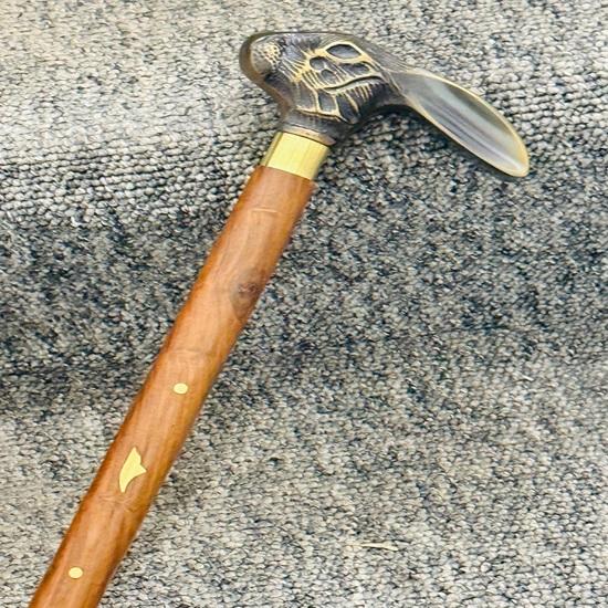 91,44 см складная деревянная трость с ручкой в виде кролика унисекс