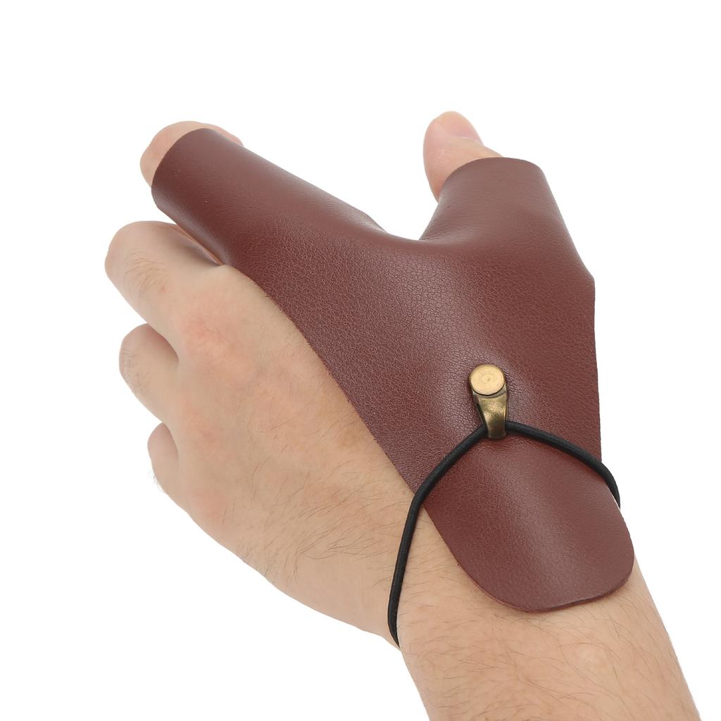 Защита руки для стрельбы из лука Кожа PU Перчатка-защита руки для стрельбы из лука для традиционной стрельбы из лука на открытом воздухе