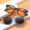 Классические Ретро Мужские Солнцезащитные Очки с Маленькой Квадратной Оправой для Активного Отдыха, Вождения, Солнцезащитные Очки, Модные Женские Солнцезащитные Очки