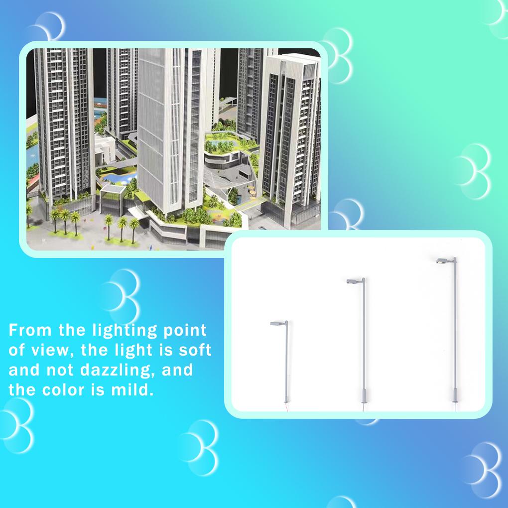 1:150/1:100/1:87 масштаб одинарная лампа модель миниатюрный DIY декор ночник песочный стол строительство парк сад наружное освещение