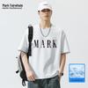 Mark Fairwhale Мужская охлаждающая свободная футболка с коротким рукавом и принтом-надписью