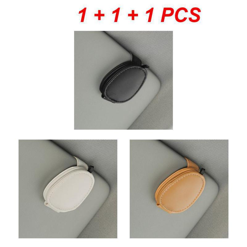 1~4 шт. автомобильный футляр для очков многофункциональный прочный магнитный притягивающий застежка искусственная кожа аксессуары для очков солнцезащитные очки клипса