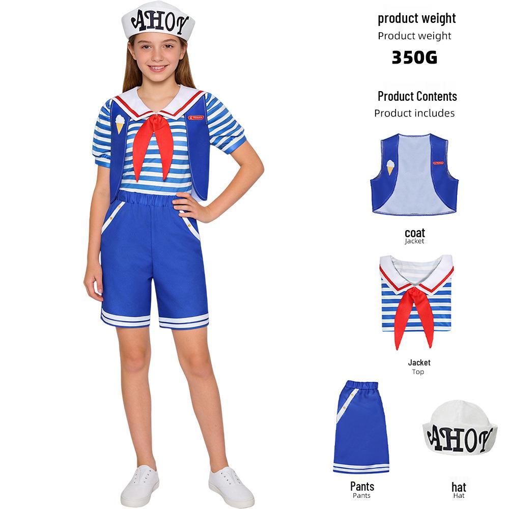 Stranger Things Eleven Sailor Man-Eating Flower Halloween Costume