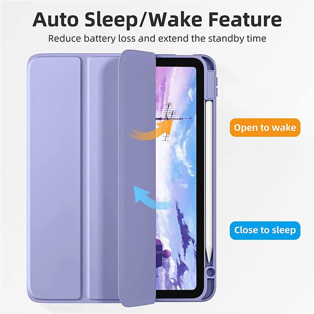 Модный чехол для iPad 11-го поколения A16 Чехол для iPad Air 11 13 M3 M2 10-го 10.9 A2696 A2757 A2777 с отсеком для стилуса
