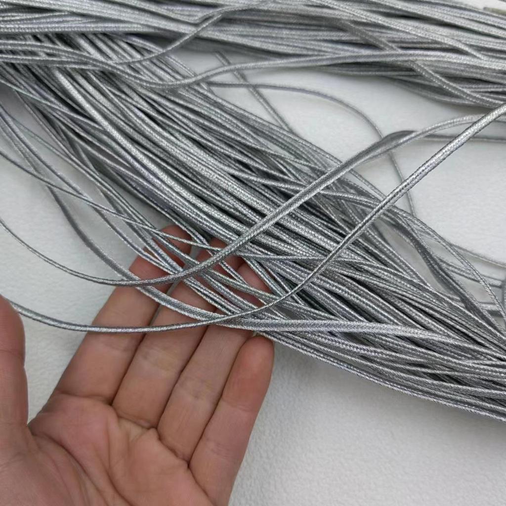 3 мм золотая и серебряная елочка по краю веревка для пояса змеиного живота для плетения одежды и сумок