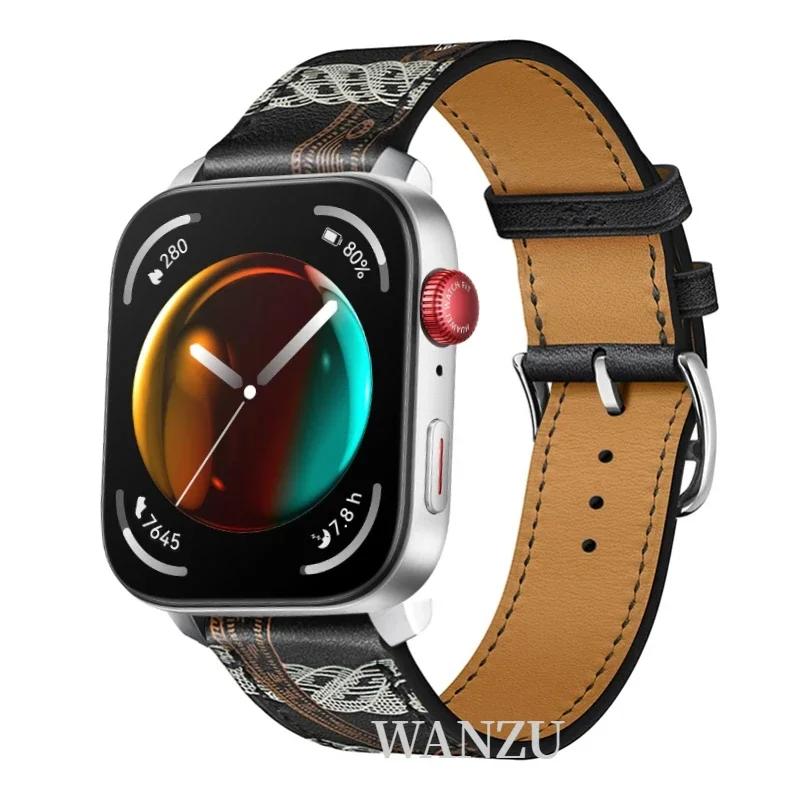 Высококачественный кожаный ремешок для Huawei Watch Fit 5 Pro/4 Pro, спортивный, удобный, дышащий браслет, аксессуар Correa для Huawei Fit 5/4/3