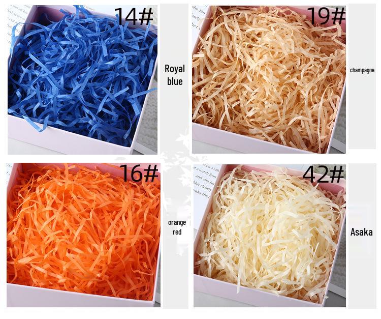 Raffia Shredded Paper Filler for Wedding Candy Boxes - Multiple Colors, 1kg