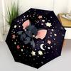 1pc Cute Bat Design Automatic Opening/Closing Umbrella, 8-Rib Outdoor Umbrella, Travelers, Daily Use.F024