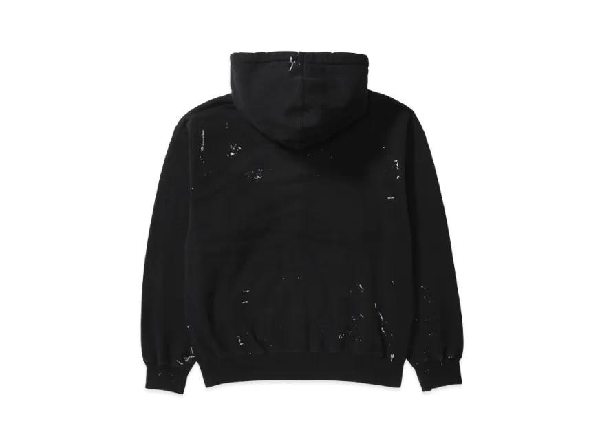 Supreme X MM6 Maison Margiela Худи на молнии с логотипом-коробкой "Черный"