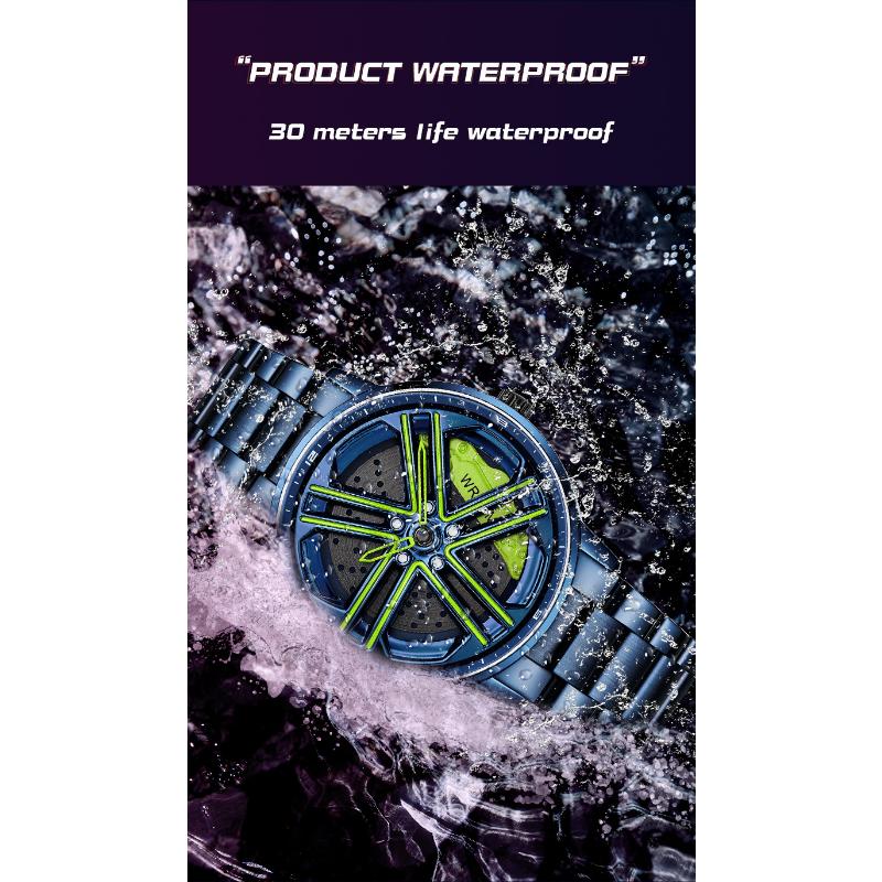 SANDA New Wheel Series Rotating Watch Men's Quartz Watch Fashion Hollow Creative Personality Cool Men's and Women's Watch