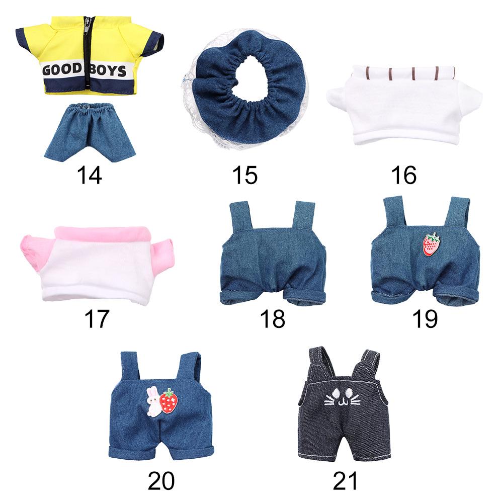 BJD Dolls Jeans Shorts Outfits Doll Clothes Handmade Jacket Pants For 15~20cm Doll Winter Top Coats